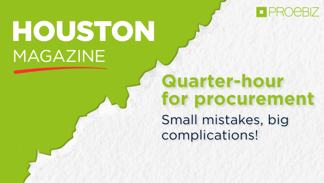 Quarter-hour for procurement: Small mistakes, big complications!