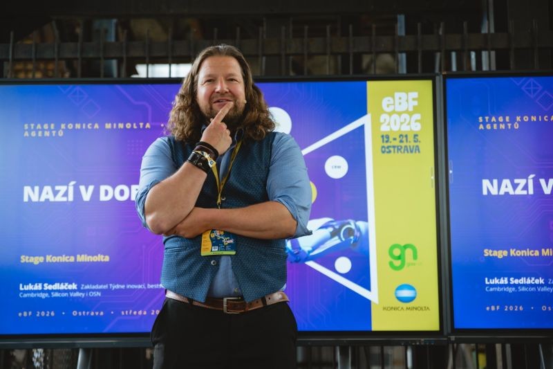 Střípky z eBF 2026: Lukáš Sedláček o tom, proč jsme nazí v AI době